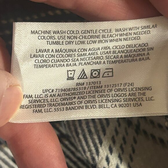 NEW Orvis Mens Gray Plaid Flannel Shirt XXL Button-Up Long Sleeve Soft Cotton - Picture 14 of 16